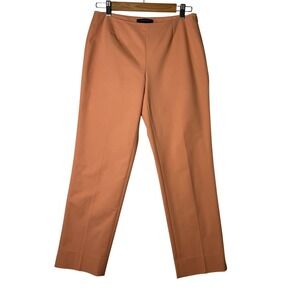Lafayette 148 New York Womens Size 2 Peach Cropped Bleecker Career Work Pants